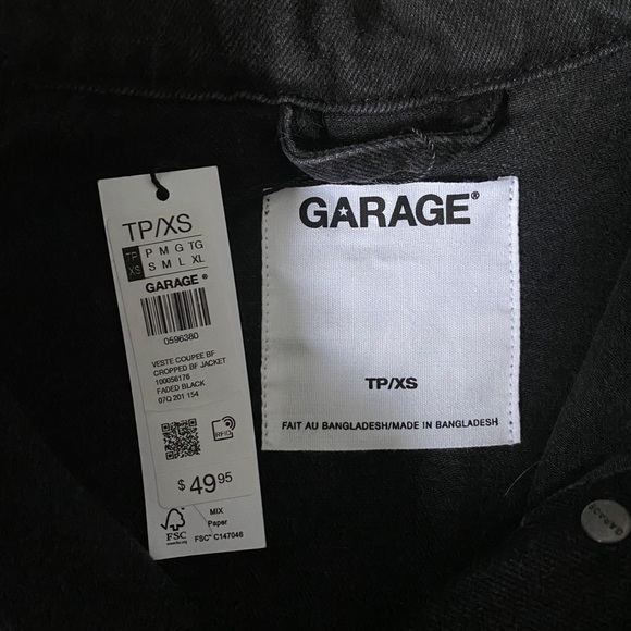 BNWT Garage Cropped Denim Jacket - Picture 2 of 3